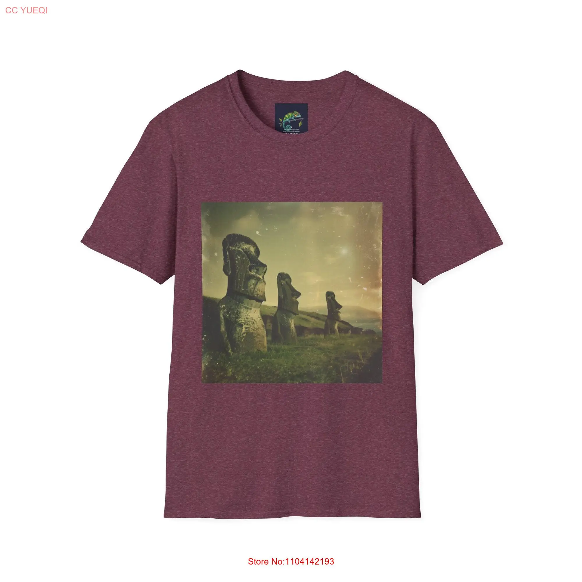 Easter Island Heads T Shirt Moai Statue Rapa Nui Historical Ancient Souvenir Polynesian Heritage long or short sleeves