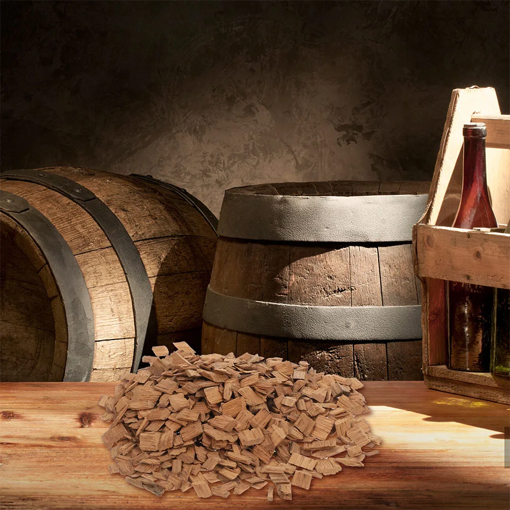 

200g French Oak Chips for Brewing Supplies Toasted Whiskey Aging Enhance Flavor Aromatic Profile Red DIY