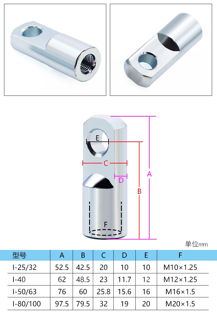 CP96/DNC/SE/SI/SAI Zylinder Einzel- oder Doppelohr-Basissatz CA/CB/CR-32/40/50/63/80 – Detail 9