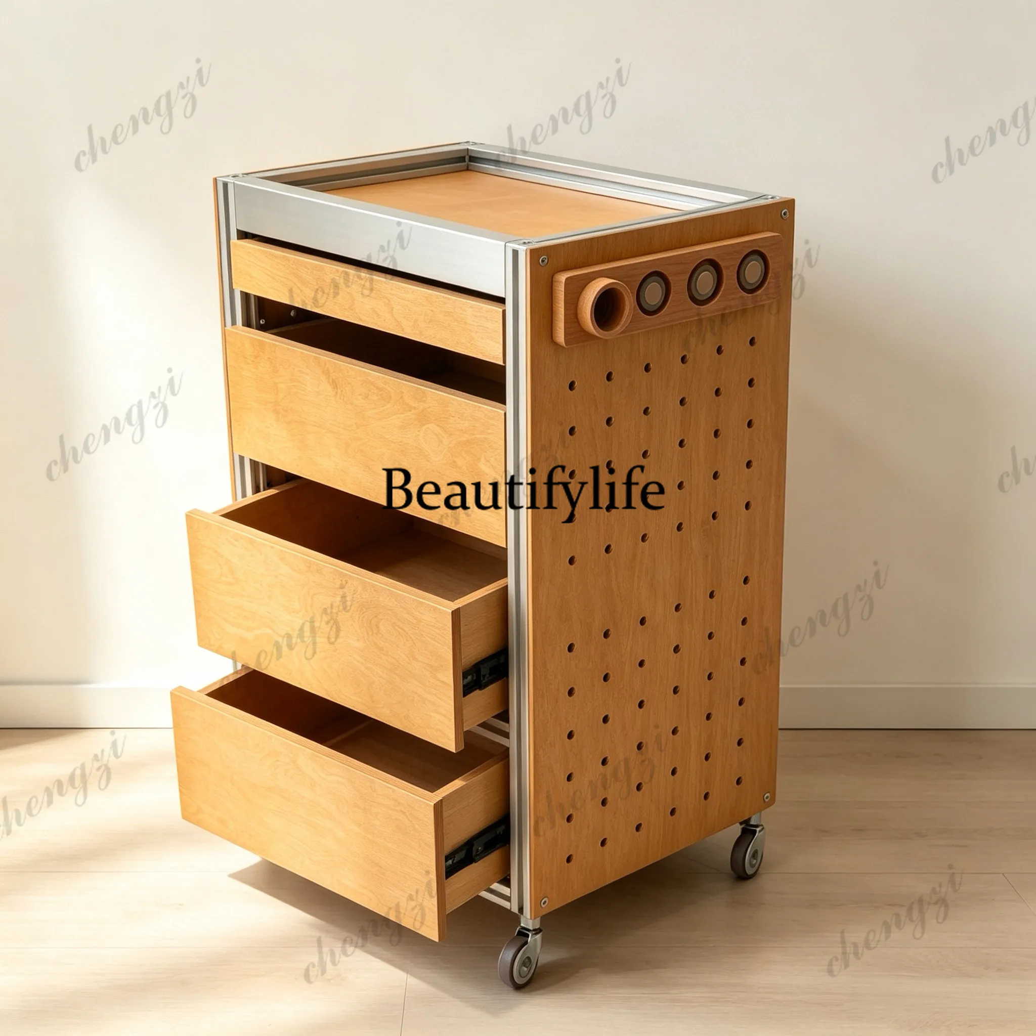 Modern simple mobile car, mobile edge several multi-functional magazine cabinet restaurant trolley