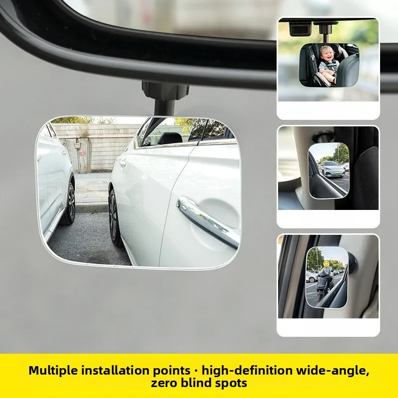 2PC Wide Angle Mirror Car Rearview Mirror Small Round Mirror Blind Spot 360 Degree Car Mirror Auxiliary Mirror Blind Area Mirror
