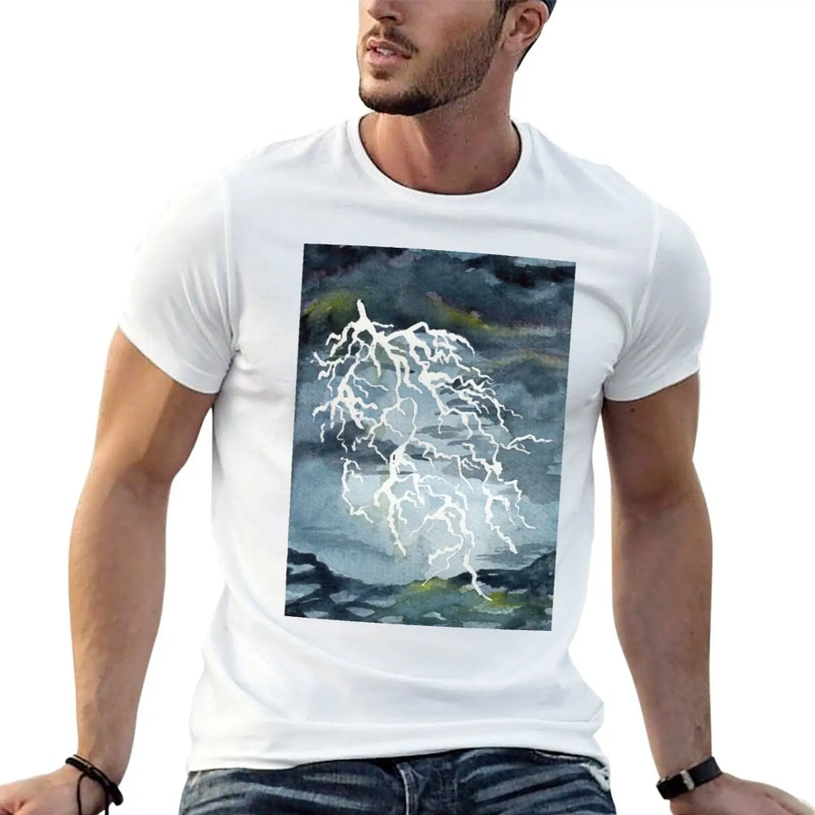 Storm T-Shirt graphics anime stuff plain white t shirts men