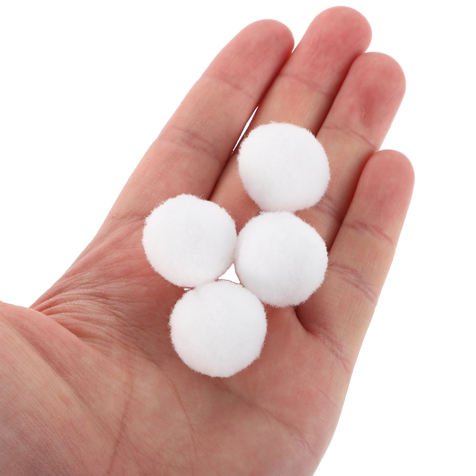 

200 Pcs Handmade Small Wool Balls Crafts Fuzzy Pompoms Ornaments Clothing Diy Materials Child