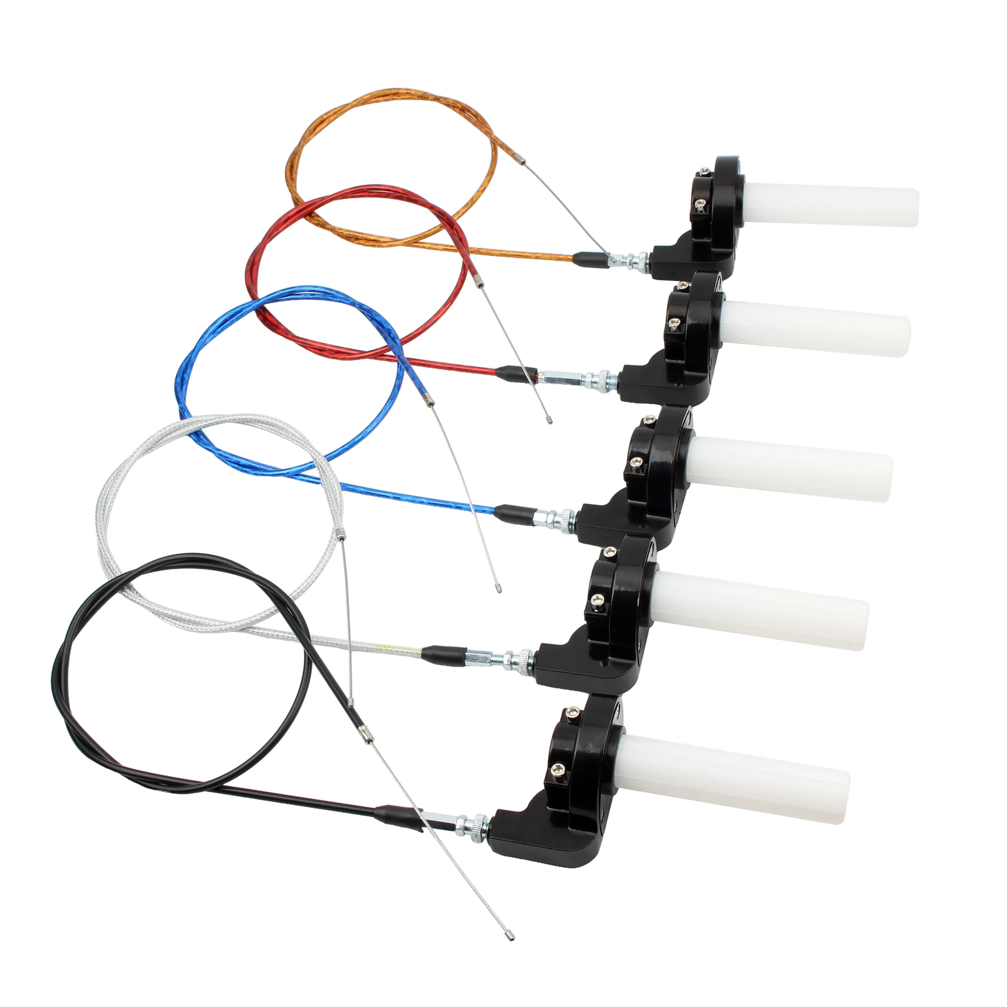 Enduro Motocross Motorrad Gaspedal Gasgriff Griffe Teile Universal 1200mm Kabel 22mm 7/8'' Dirt Pit Bike Zubehör – Detail 3