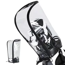 Transparent Golf Supply Caddy Bag Hood Colorful Golf Bag Rain Cover Hood Waterproof Golf Club Bag Raincoat Head Cover Protection