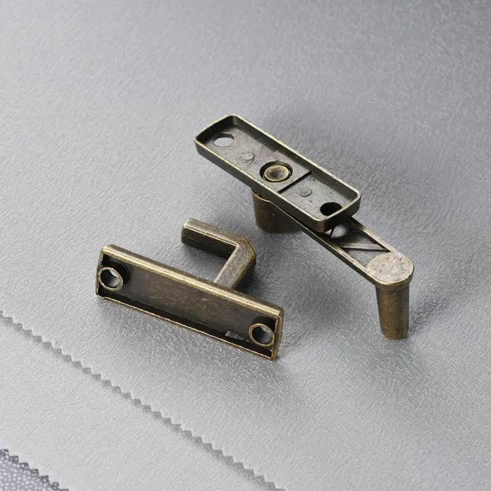Antique Bronze Alloy Cabinet Drawer Hasp For Jingmao Metal Lock Decorative Vintage Style Box Wood Furniture Latch