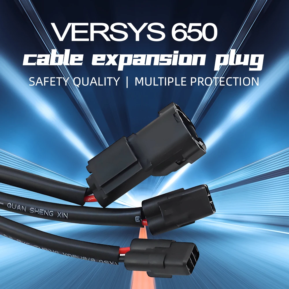 

Versys 650 2024 Quick Connect Cable Set Fits For Kawasaki Versys1000 Z650 Z900 Motorcycle Shunt Circuit Socket Extension Adapter