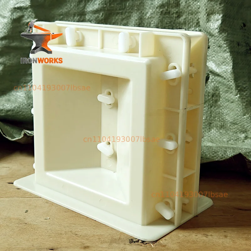Plastic Concrete Doors And Windows Garden House  40 * 10 * 10Cm Cement Plastic Double-Sided Hollow Brick Mold Abs