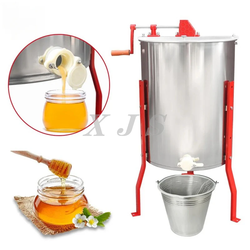 Honey Processing Machine Honey Centrifuge 4 Frames Manual Honey Extractor