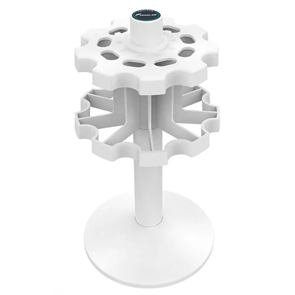 3/6/9 Position Laboratory Pipette Rack 360 Degree Rotation Anti-slip Trapezoid Pipette Stander White Save Space