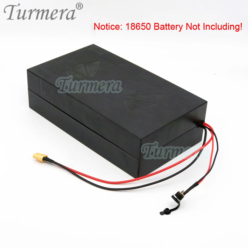 Turmera 13S 48V 52V E-bike Battery Box 13S6P 18650 Holder with Welding Nickel 30A BMS for E-scooter or Electric Bike Battery Use