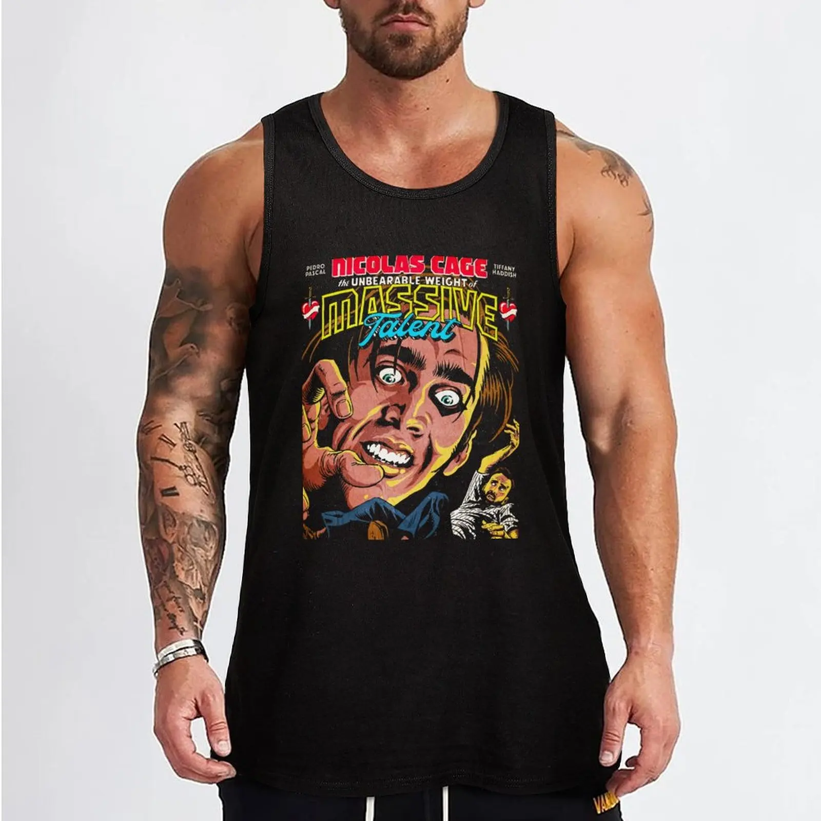 The Unbearable Weight of Massive Talent Movie Poster Tank Top best selling products male top mens designer clothes