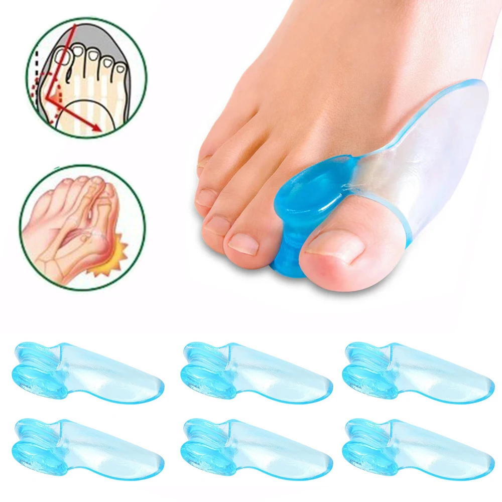 

1/2/3pair Silicone Toe Orthopedic Bunion Toe Separator Finger Feet Care Protector Gel Hallux Valgus Corrector Pedicure Spacer