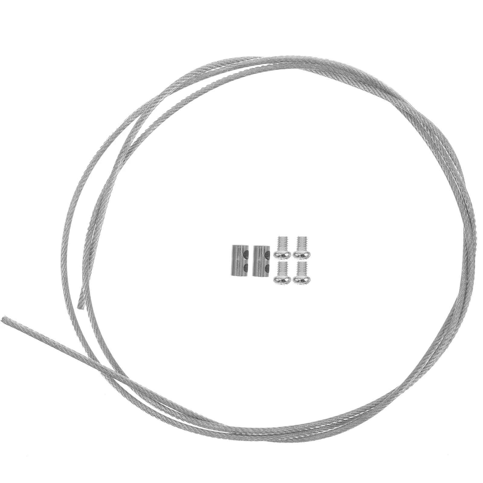 

1pcs Curtain Hanging Wire Adjustable Heavy Duty Metal For Curtains Pictures String Lights Garage Kit Hanging System