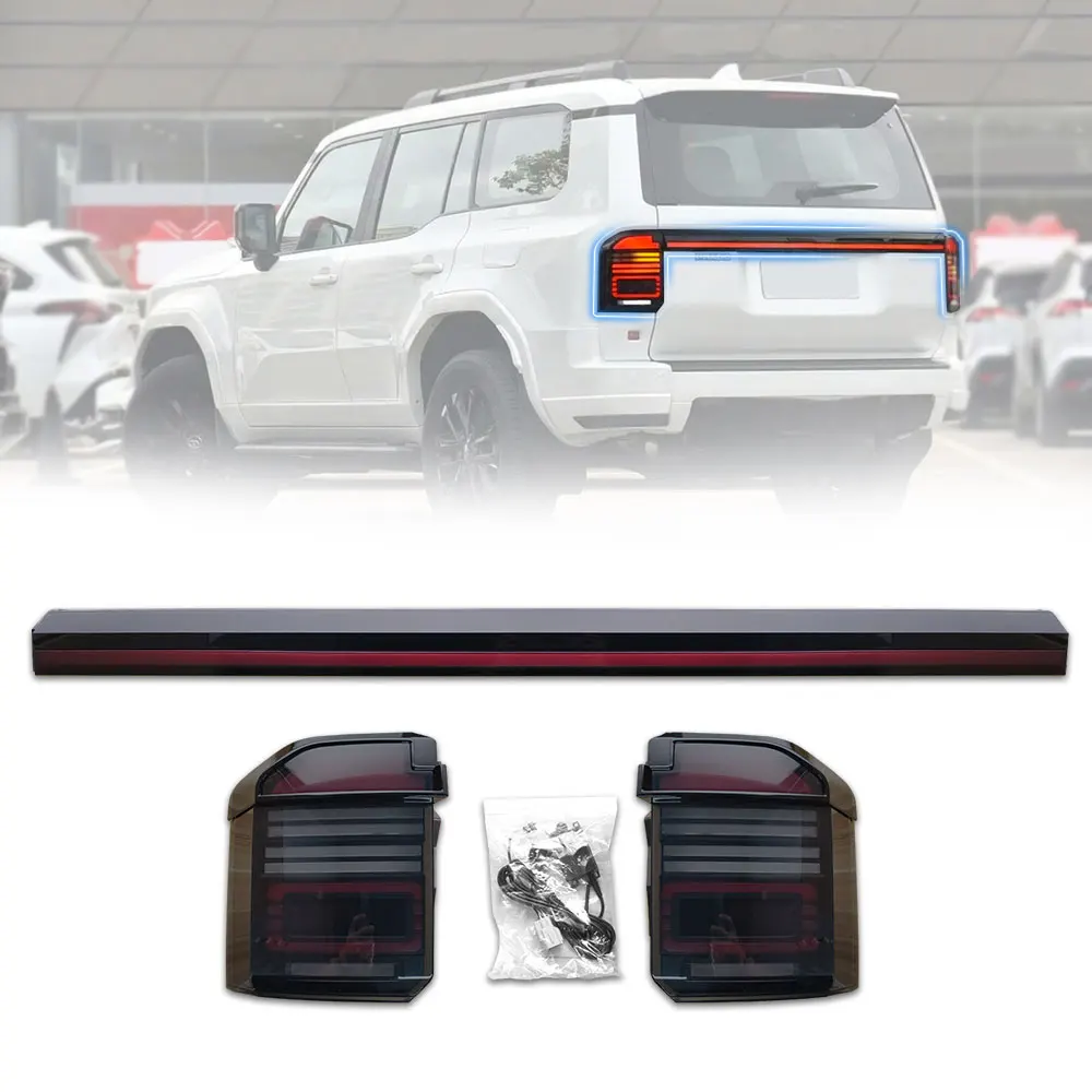 

LED Tail Lights for Toyota Land Cruiser Prado LC250 2023 2024 2025 Rear Lamp Trunk Lamp Middle Spoiler Lamp