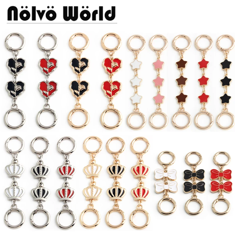 

1/2/5pcs Purse Bag Chain Strap Extender Handbag Accessory Luxury Links Multi-use Extension Lengthen Purse Strap