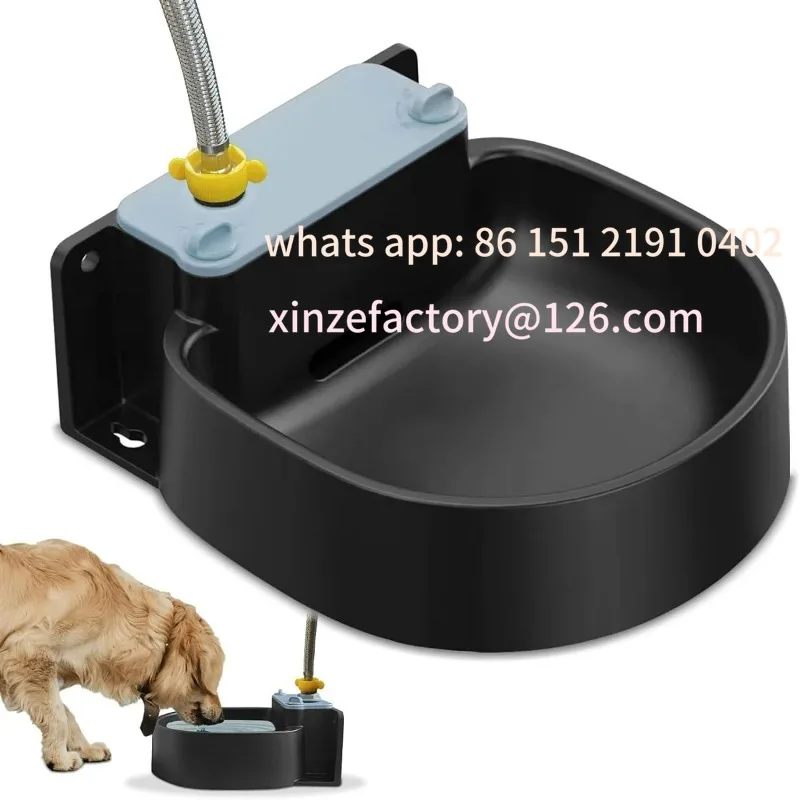 

Customizable Automatic Dog Water Bowl Wall-Mounted, 74.4 Ounce (2.2L) Large Capacity Dog Water Basin Dispenser, Outdoor and Ind