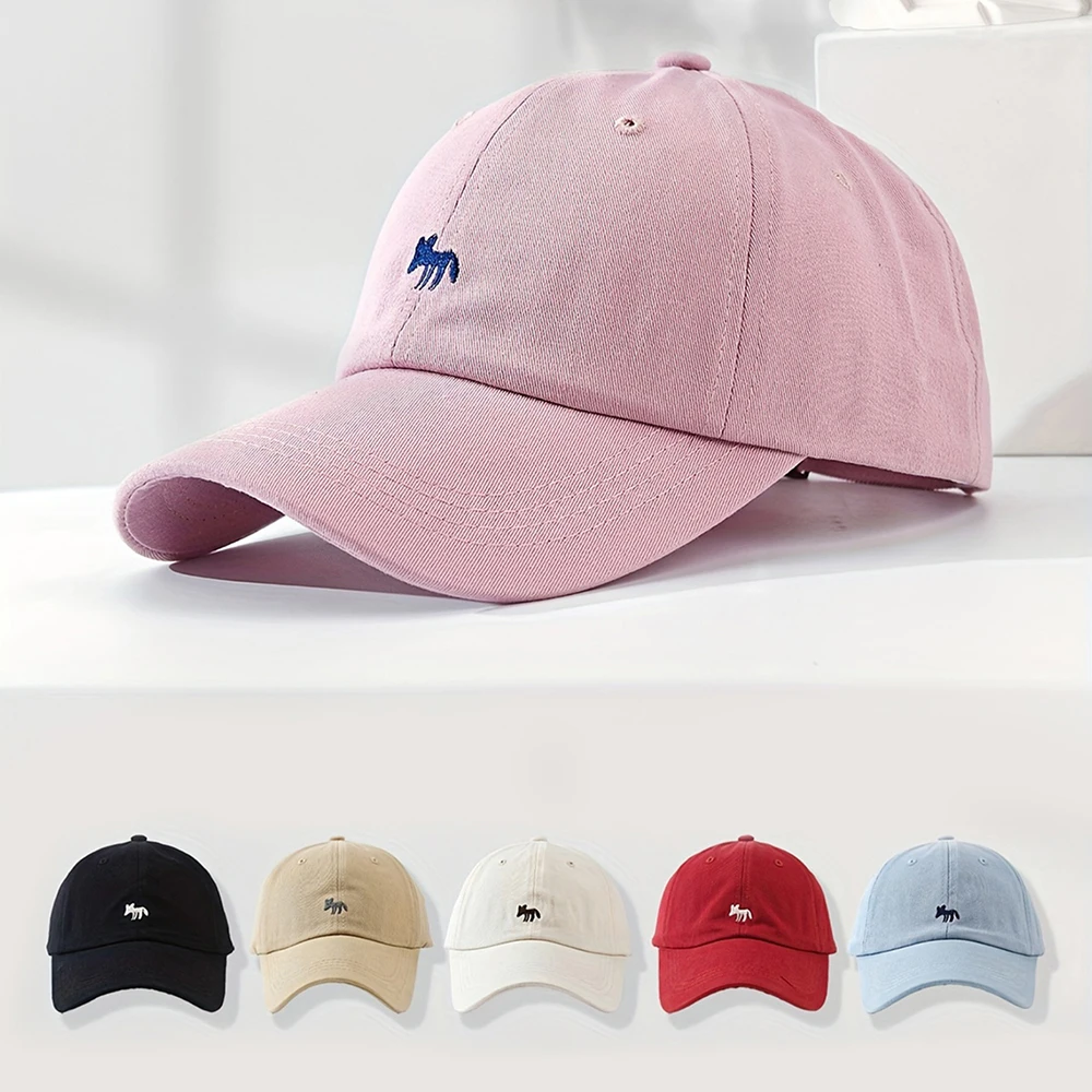 Four Season Comfortable Lightweight Women's Baseball Cap With Personalized Animal Pattern Embroidered Adjustable Duckbill Cap