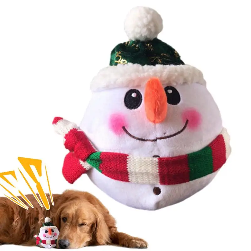 Ruchome zabawki dla psów Interaktywna ruchoma zabawka dla zwierząt Mówiący bałwan Pluszowy potrząsa Bounce Boredom Toys Elektroniczna zabawka dla psa z dźwiękiem dla