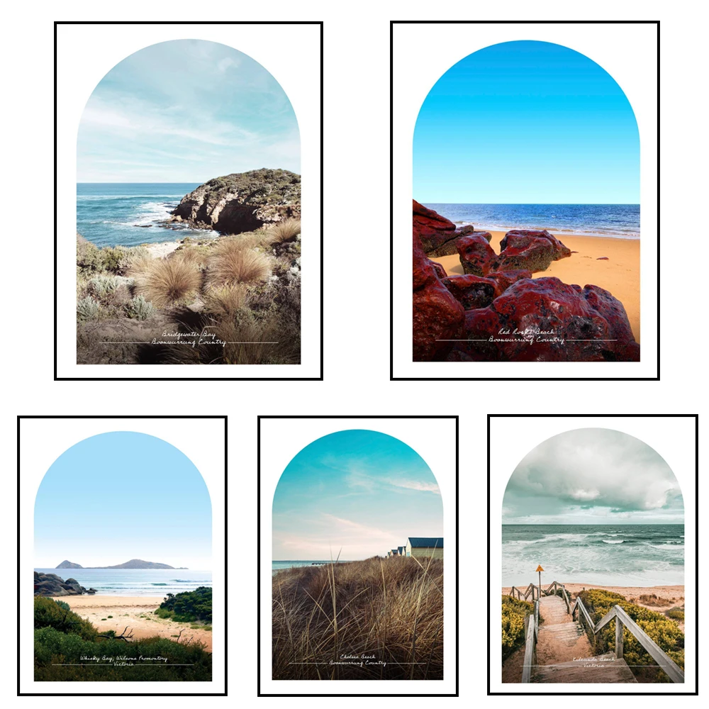 Red Rock Beach, Phillip Island, Bridgewater Bay, Blairgowrie, Diamond Bay, Sorrento travel poster, Victoria, coast of Australia