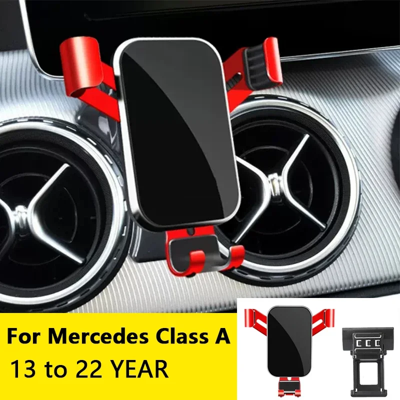 

For Car Cell Phone Holder Air Vent Mount GPS Gravity Navigation Accessories for Mercedes-Benz A-Class 2013 to 2022 YEAR