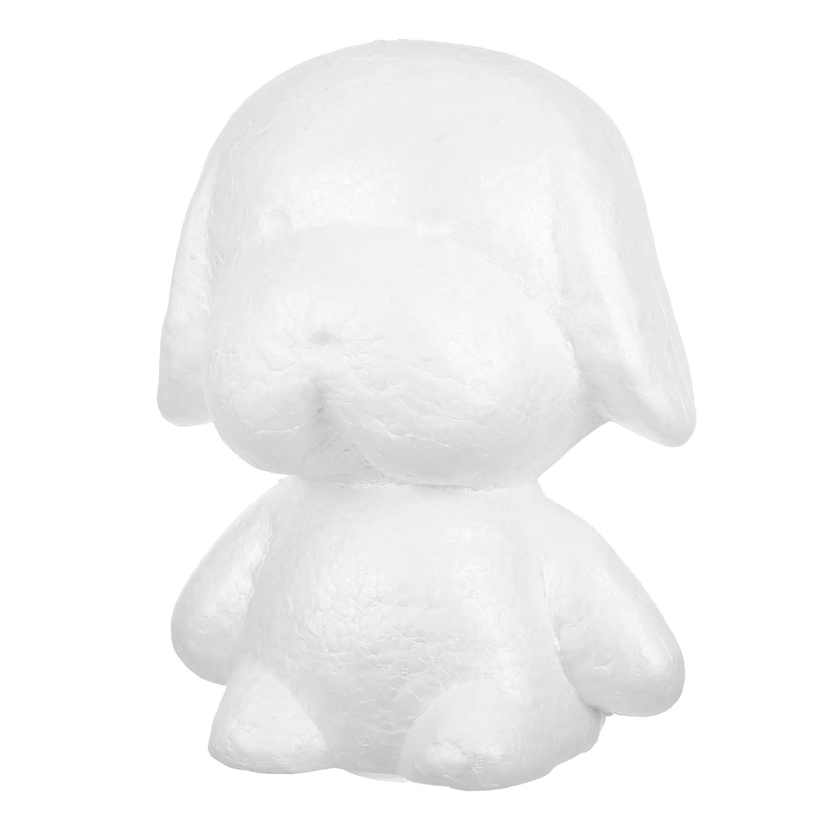 

Белая пенная фигурка собаки для поделок, гладкая скульптура щенка, идеальна для росписи, вечеринок, свадеб, цветочных композиций, пенопластовая собака для творчества