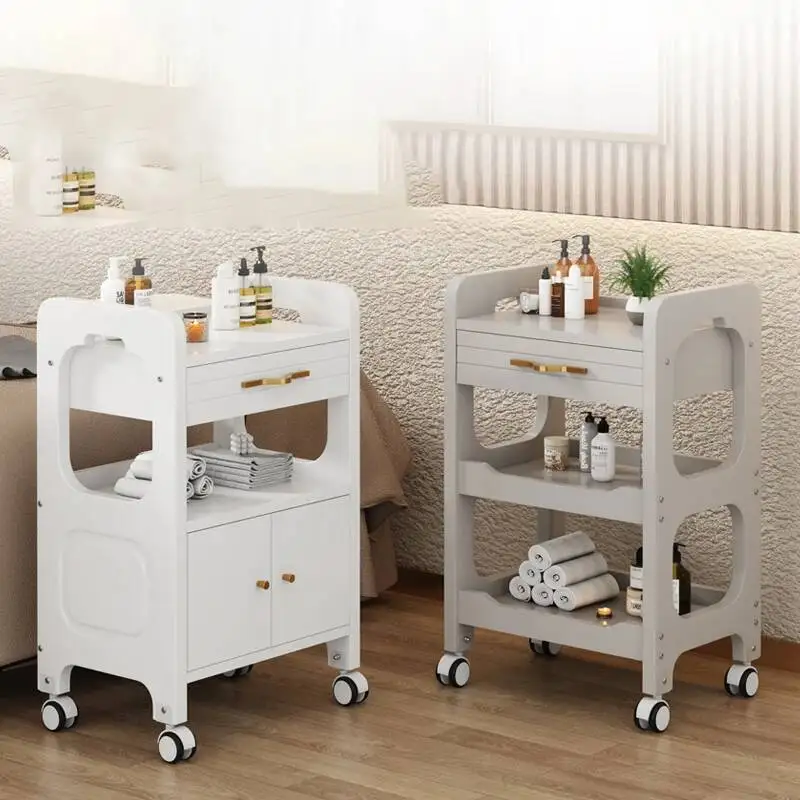 Modern Storage Trolley Cart Tool Organizer Aesthetic Moving Salon Trolley Delicacy Quality Carritos Organizadore Salon Furniture