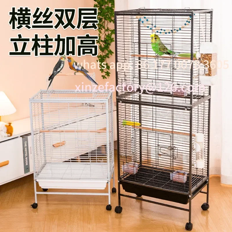 

Customizable Bird cage, parrot cage, small sun home, large new large splash-proof monk Xuanfeng Myna ecological