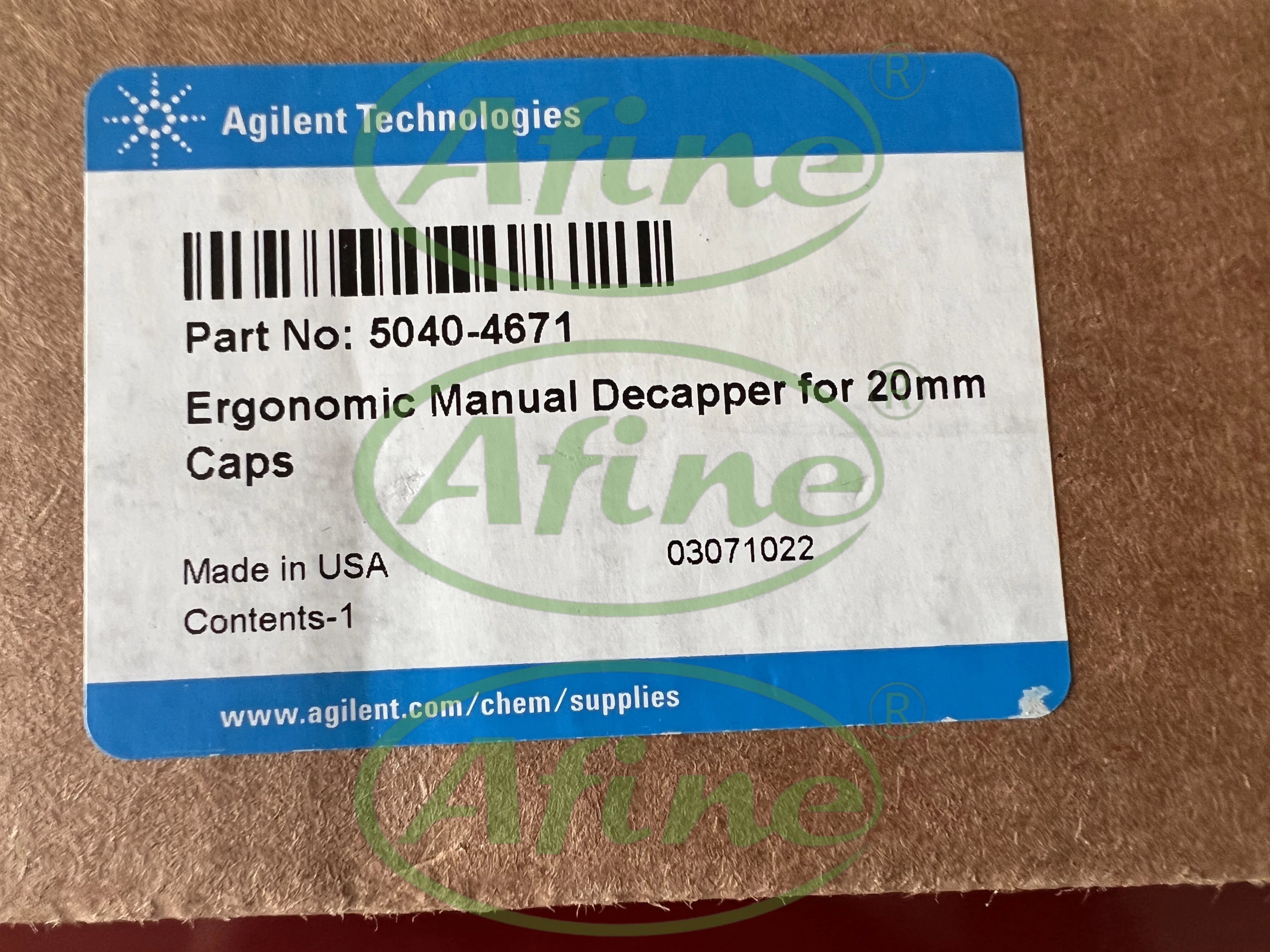 AFINE Agilent 5040-4671 Manual Crimper & Decapper, for 20 mm Caps