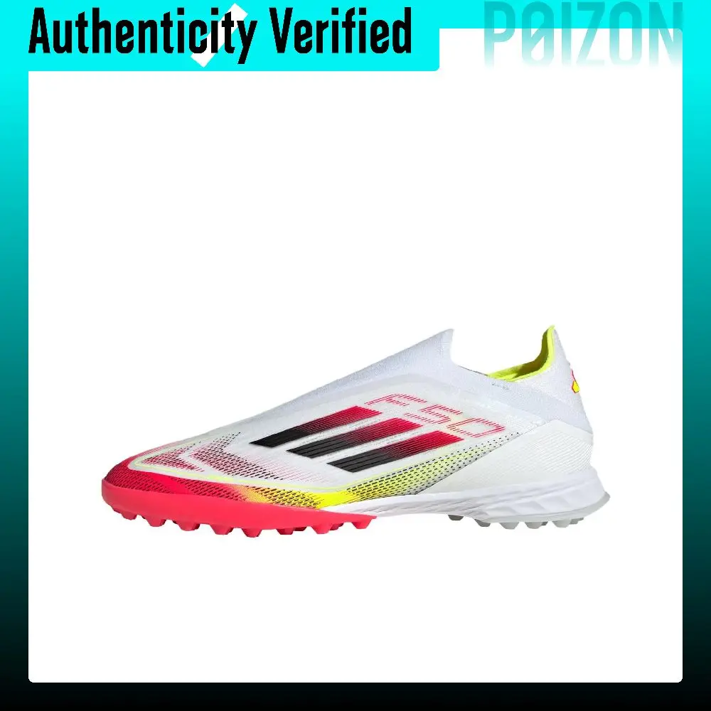 Adidas F50 PRO Comfortable TF Turf Natural Grass Pu Soccer Shoes Unisex White Red JP7204
