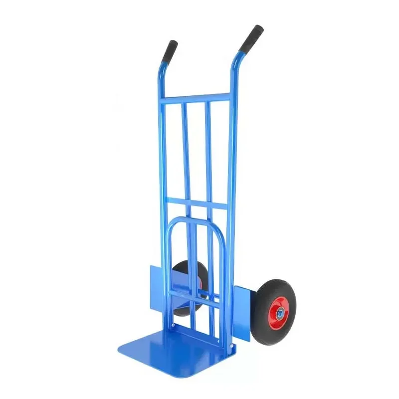 2026 Trolley Two Wheels for Moving Heavy Furniture Cmetallic Warehouse Trolley Durable Handcart Convenient Foldable