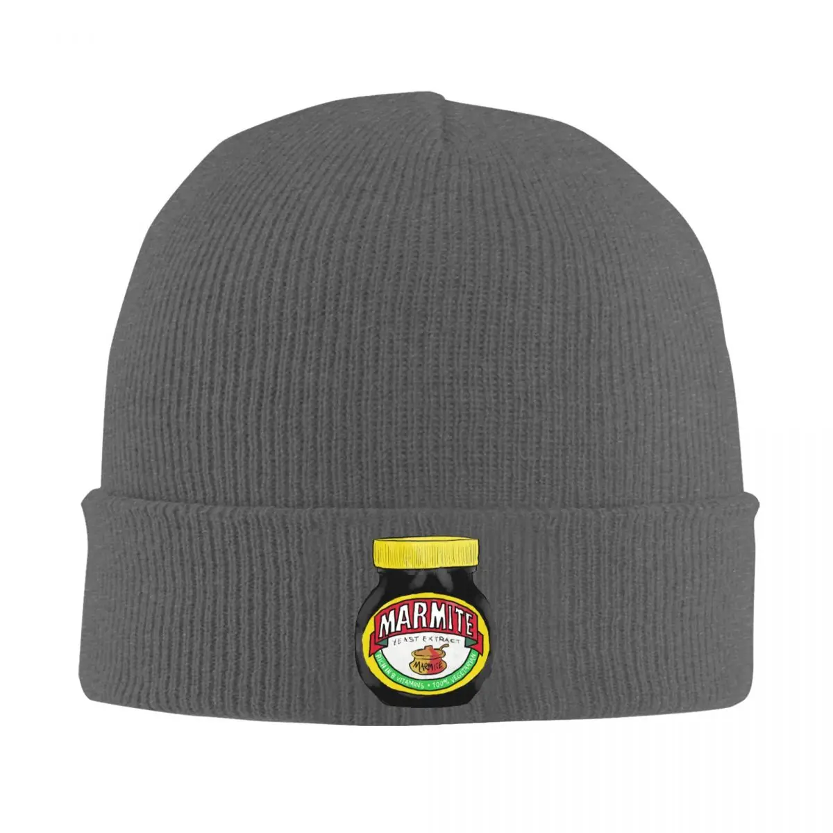 Marmite Warm Knitted Cap Hip Hop Bonnet Hat Autumn Winter Outdoor Beanies Hats for Unisex Adult