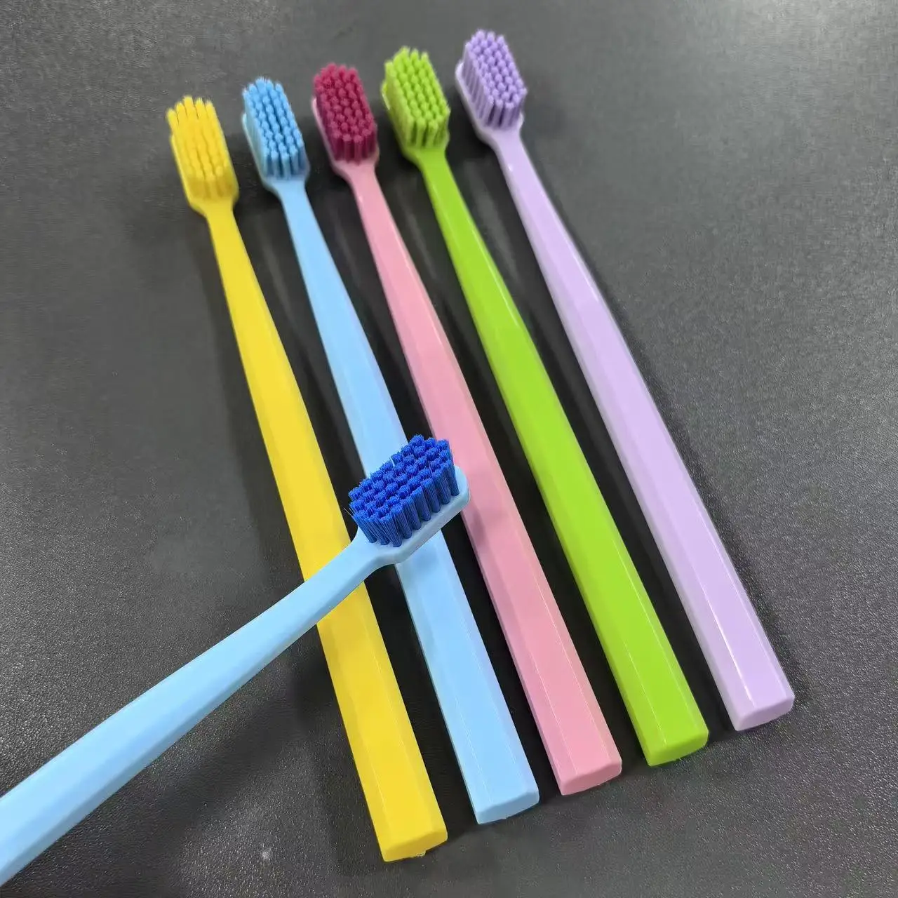 Upgraded Ultra Soft Bristles Toothbrush Bulk 5 Count Pack for Adults Manual Travel Toothbrush with Individual Portable Case