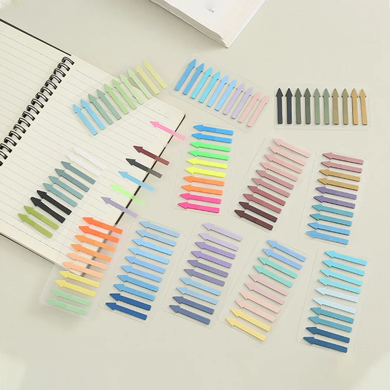 KindFuny 1200 Sheets Transparent Fluorescent Index Tabs Arrow Flags Sticky Note for Page Marker Planner Stickers Office School