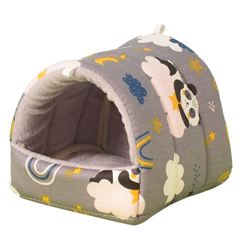 D0AD Hamster Sleeping Bed Small Animal Hammock Bed Hideout Bedding Toy Winter House