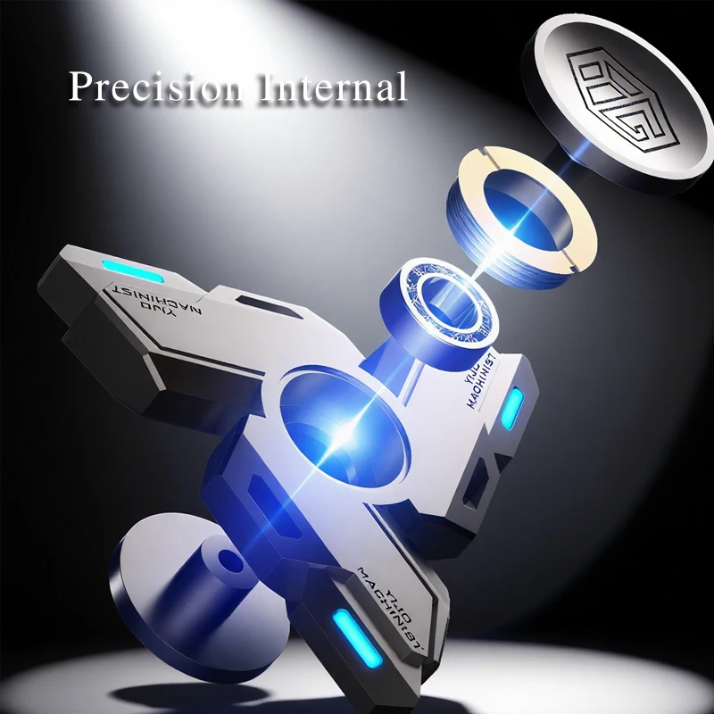 Metalowa zabawka Premium Fidget Toy - Spinner kolekcjonerski ze stopu EDC, ręcznie wykonany żyroskop do łagodzenia stresu i zarządzania lękami