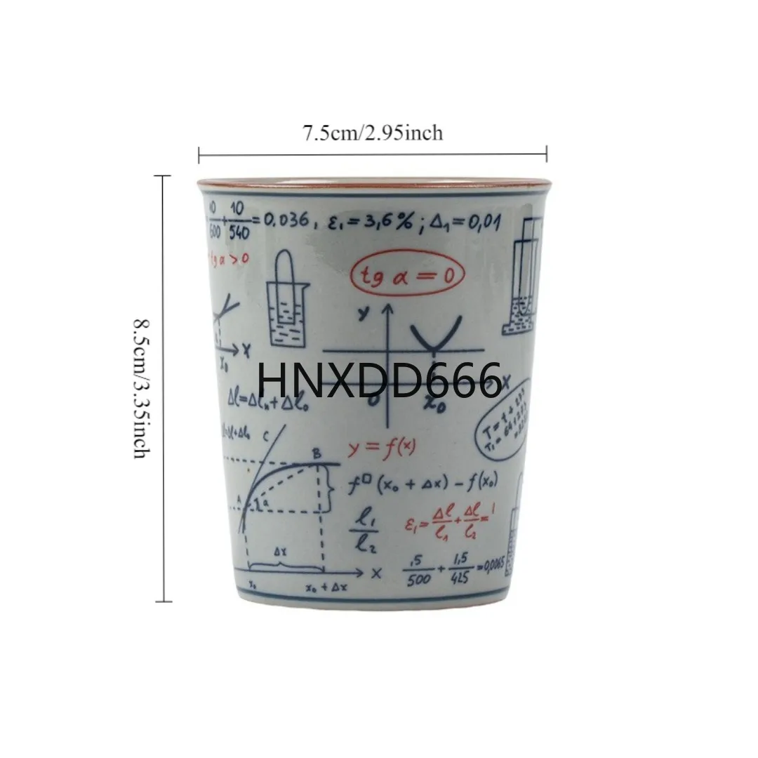 

1PC creative blue-and-white Xueba ceramic cups household cola cups coffee cups