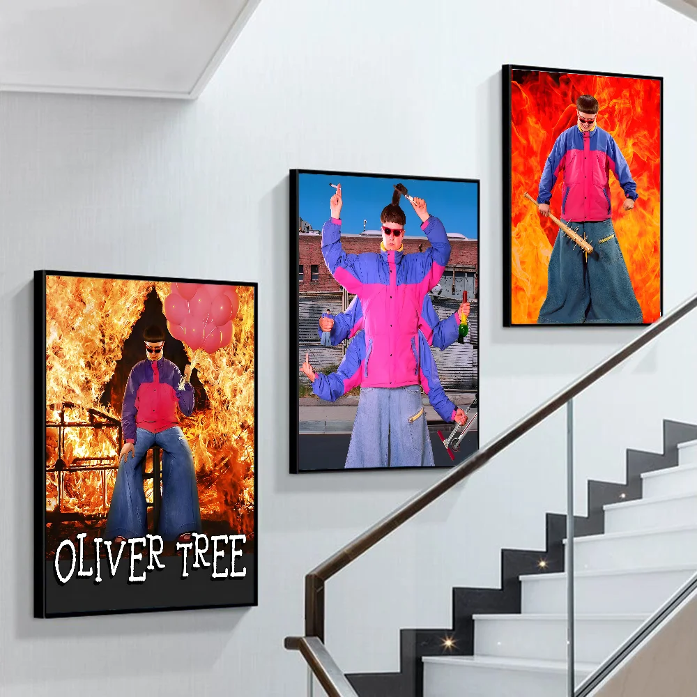 Singer Oliver Tree Nickell Funny Good Quality Prints and Posters HD Quality Poster Wall Art Painting Study Home Decor