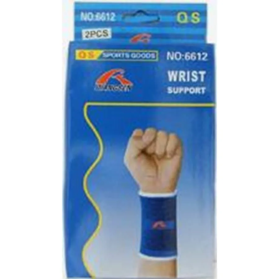 

For Sprained Wrist Support Wrap Brace: Medical-Grade Nylon Blend, Black, Adjustable Compression with Thumb Loop and Dual Hook-a