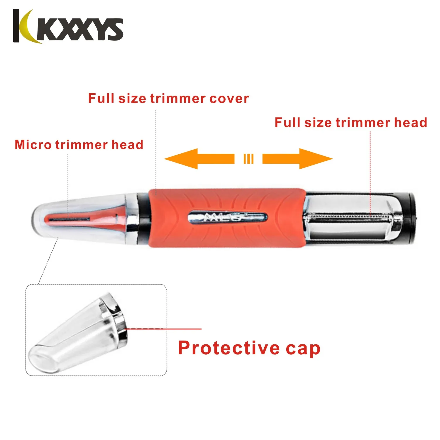 Micro Precision Eyebrow Ear Nose Trimmer Removal Clipper Shaver Unisex Personal Electric Face Care Hair Trimer With LED Light