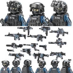 Militär figuren Bereitschaft polizei Soldat Bausteine Stadt kommando Spezial einheiten Swat Waffen Weste Ziegel Kinder Spielzeug Geschenk