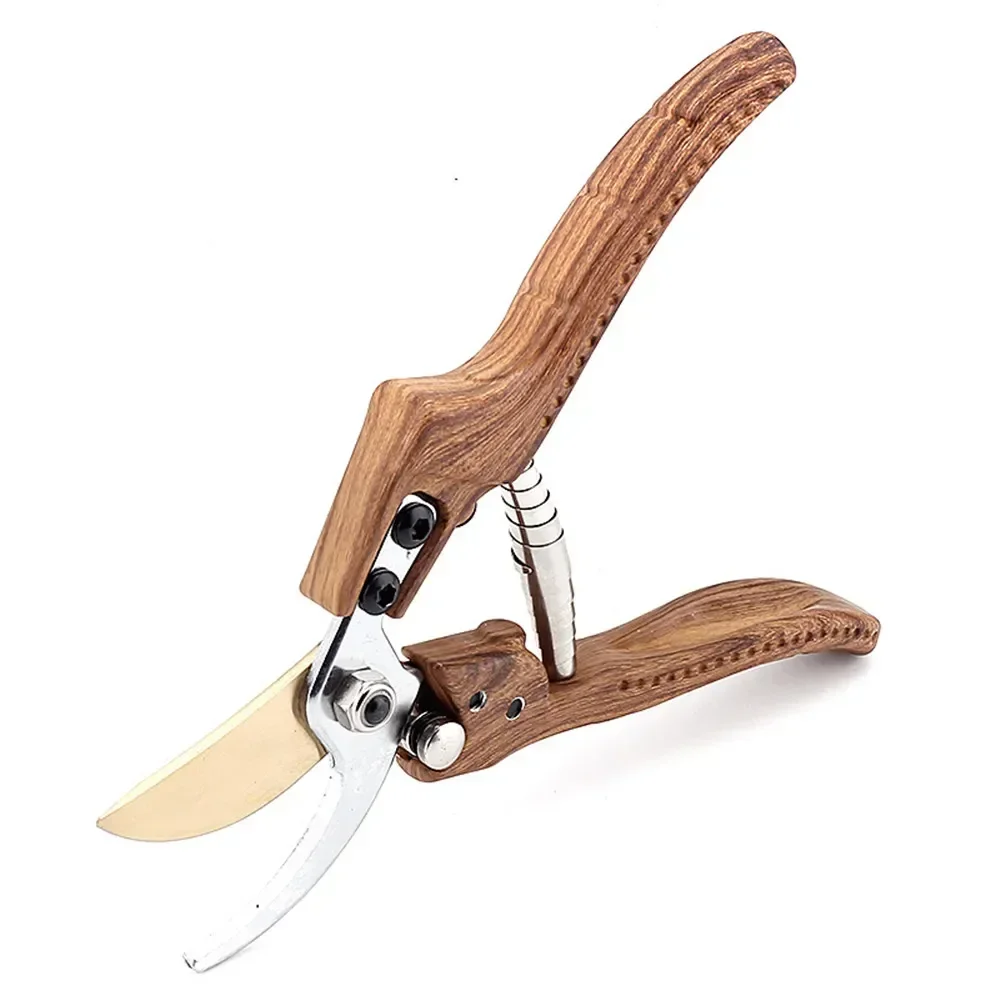High Quality Garden Scissors with Spring Lock Branch Fruit Branch Pruning Shears Labor Saving Shears Gardening Tools