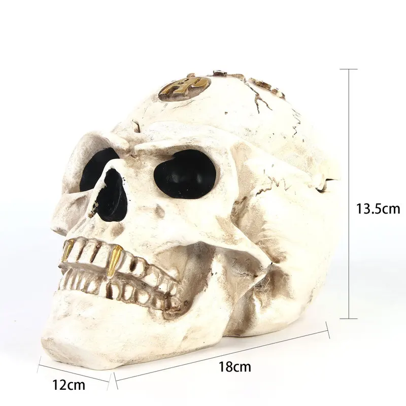 resin craft ornament personalized ashtray flag animal skull Halloween
