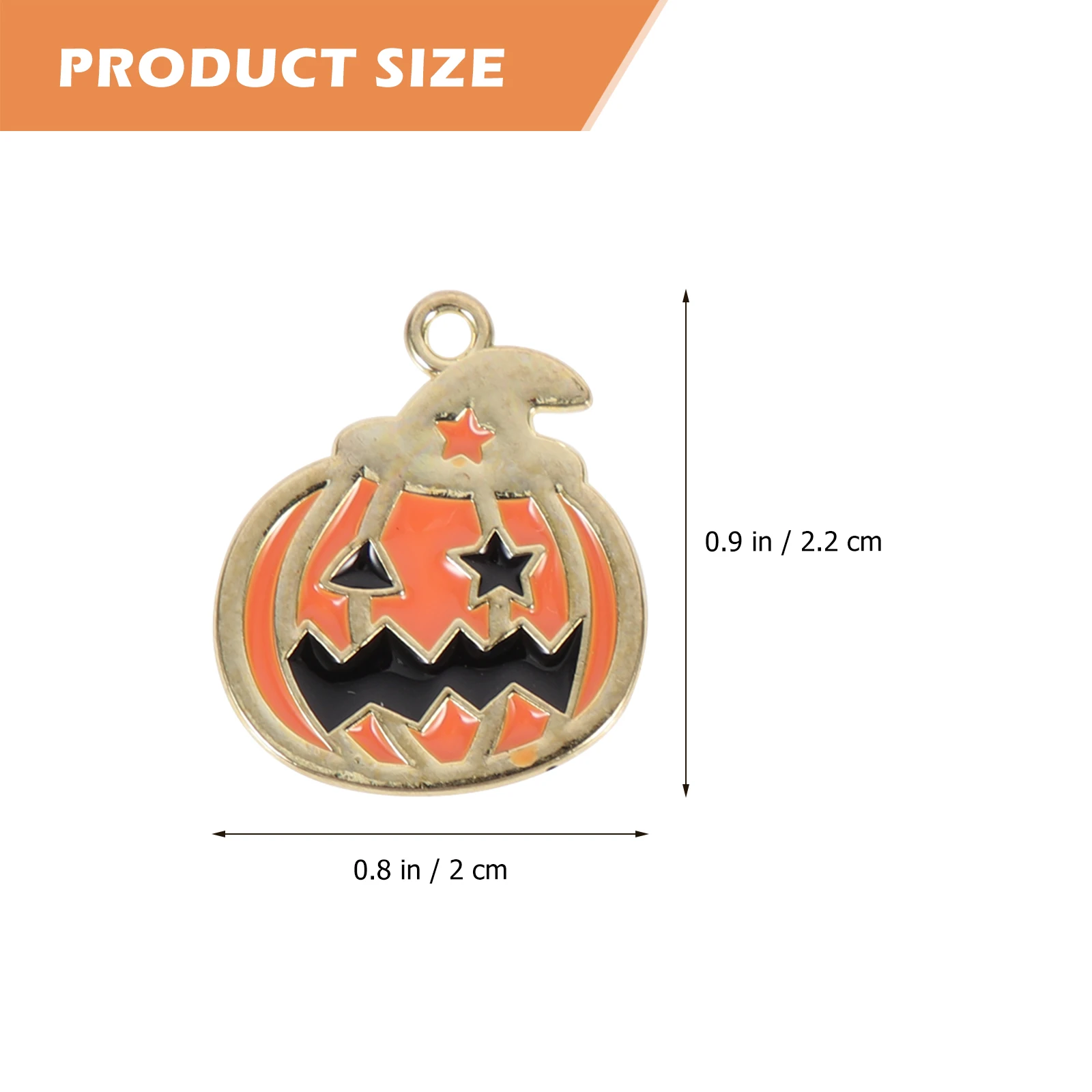 

30 Pcs Pumpkin Pendant Accessories Necklace Charm Earring Charms Halloween Jewelry Pendants Decoration Stuff for Teens