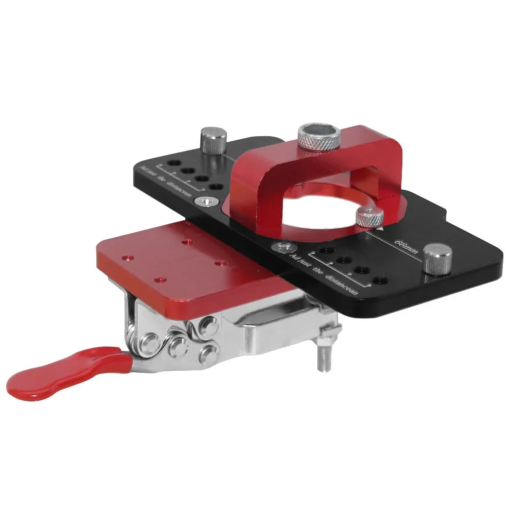 محدد مواقع دليل حفر ثقب النجارة ، تهزهز ممل المفصلات مع تركيبات ، بلاستيك ألومنيوم ، قالب فتح الفتحات ، باب ، خزائن ، 35: 50