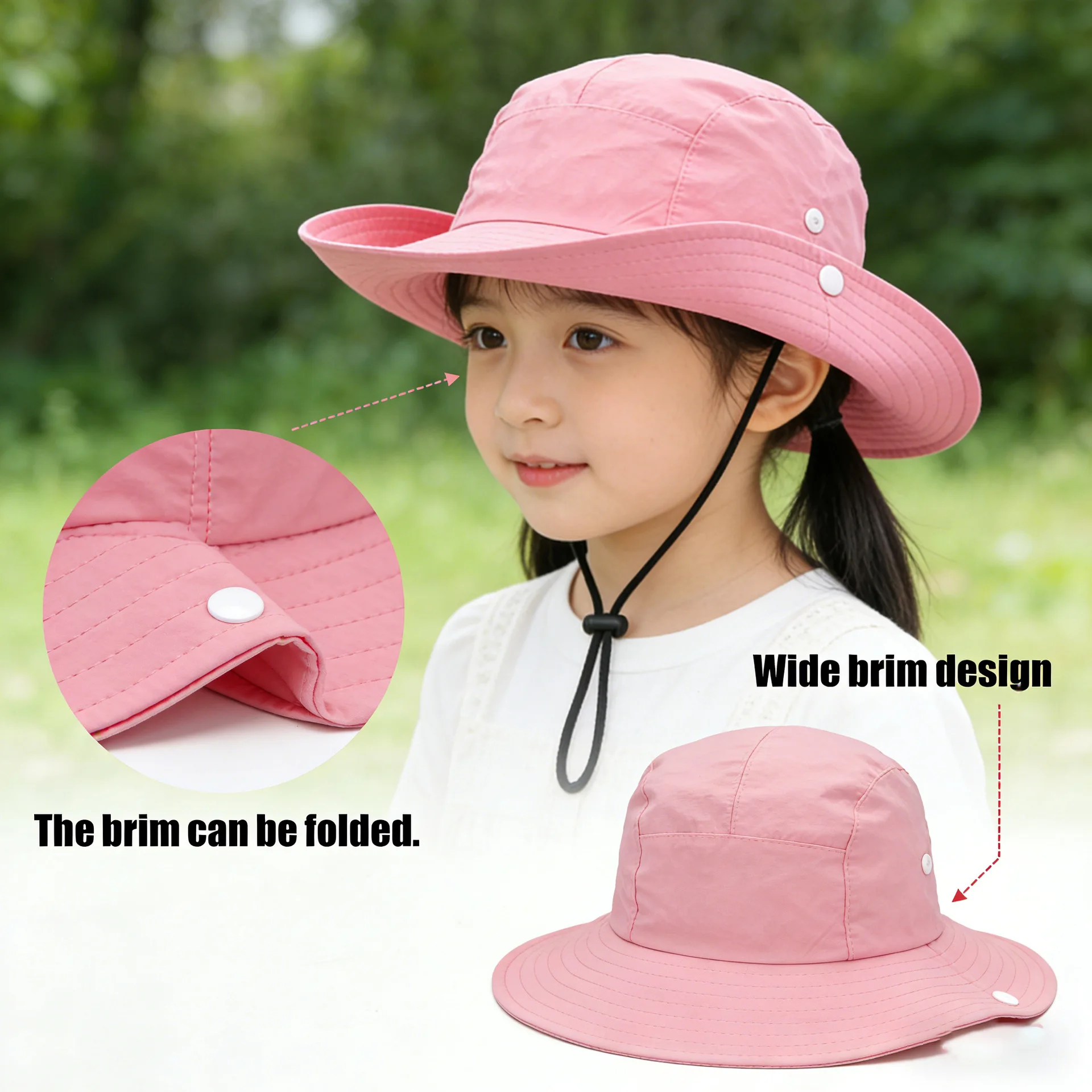 Children's Sunscreen Hat 2026 New Mountaineering Hat Large Fishing Hat Outdoor Western Cowboy Hat Large Sunscreen Hat