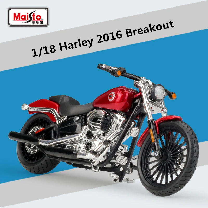 

Maisto 1:18 Harley Davidson 2016 BREAKOUT сплав модель мотоцикла моделирование литья под давлением металлический мотоцикл модель ручной работы коллекция детские игрушки