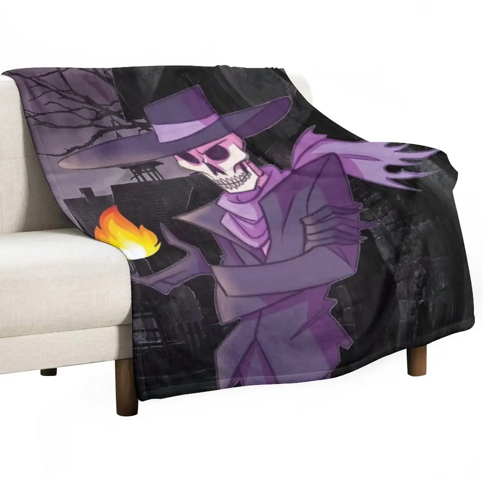 Skulduggery Pleasant Dark Days Throw Blanket Furry Moving wednesday Blankets