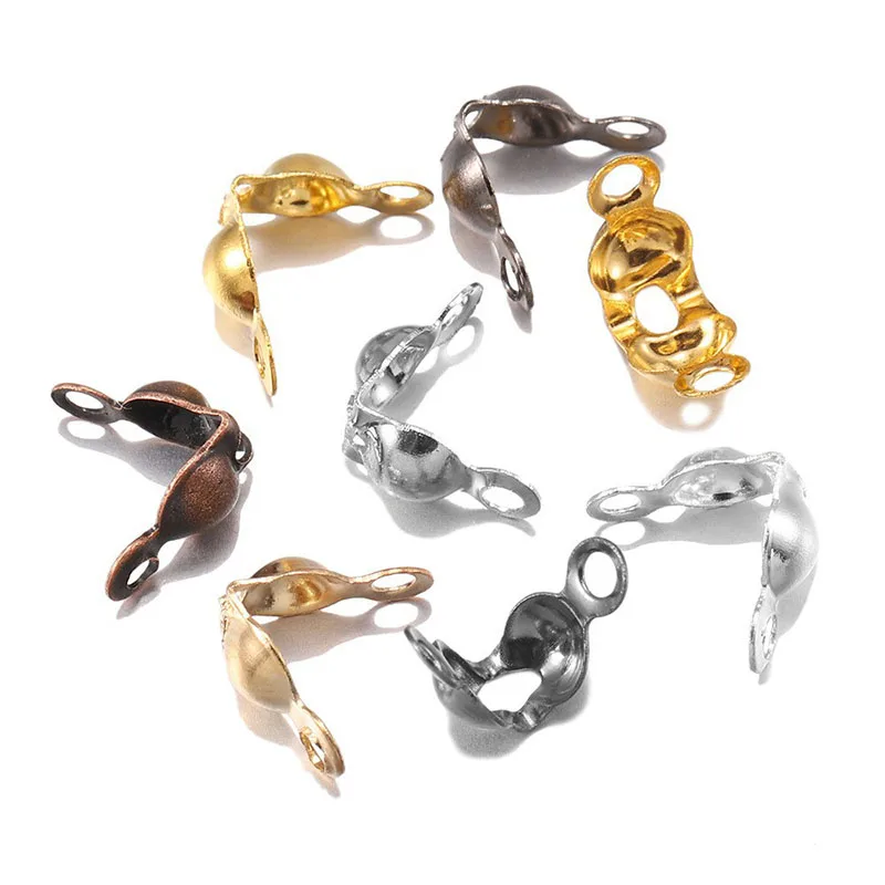 

100-200 шт., соединительная застежка, DIY материалы для изготовления ювелирных изделий, 4*7 мм, шариковая цепочка, обжимы для концов, аксессуары для бисера, принадлежности