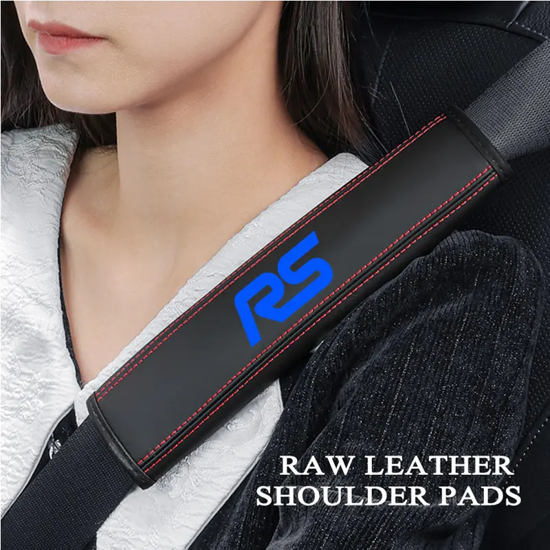 

2PCS High Quality Car Seat Belt Protection Shoulder Pad Cover For Ford RS Focus 2 3 MK2 MK3 MK4 Mondeo Fusion Car Accessories